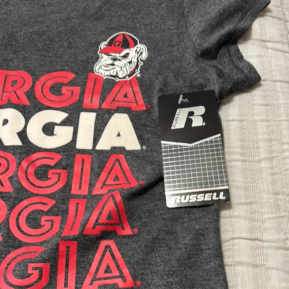 Russell Athletic Georgia Bulldogs Charcoal Tee - Picture 3 of 7